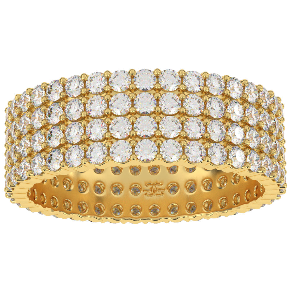 4 Row Diamond Stacked Eternity Ring 4 Row Diamond Stacked Eternity Ring