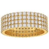 4 Row Diamond Stacked Eternity Ring 4 Row Diamond Stacked Eternity Ring