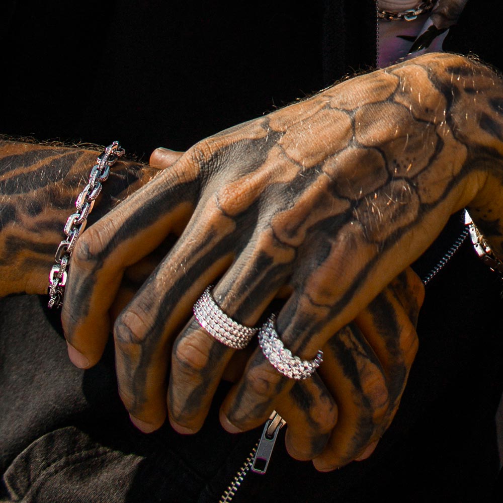 4 Row Diamond Stacked Eternity Ring 4 Row Diamond Stacked Eternity Ring