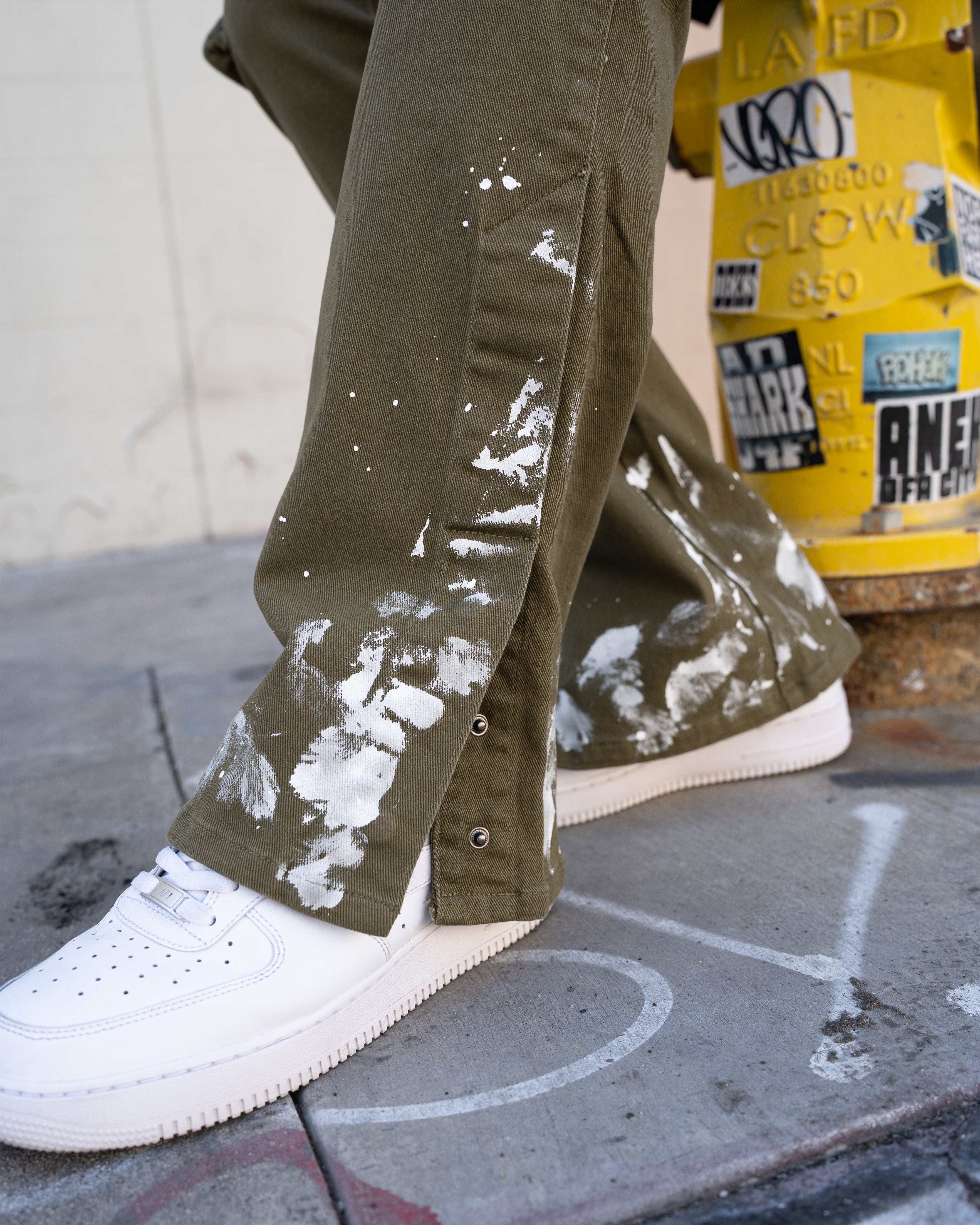 EPTM Snap Cargo Denim - Olive EPTM Snap Cargo Denim - Olive