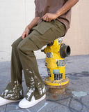 EPTM Snap Cargo Denim - Olive EPTM Snap Cargo Denim - Olive