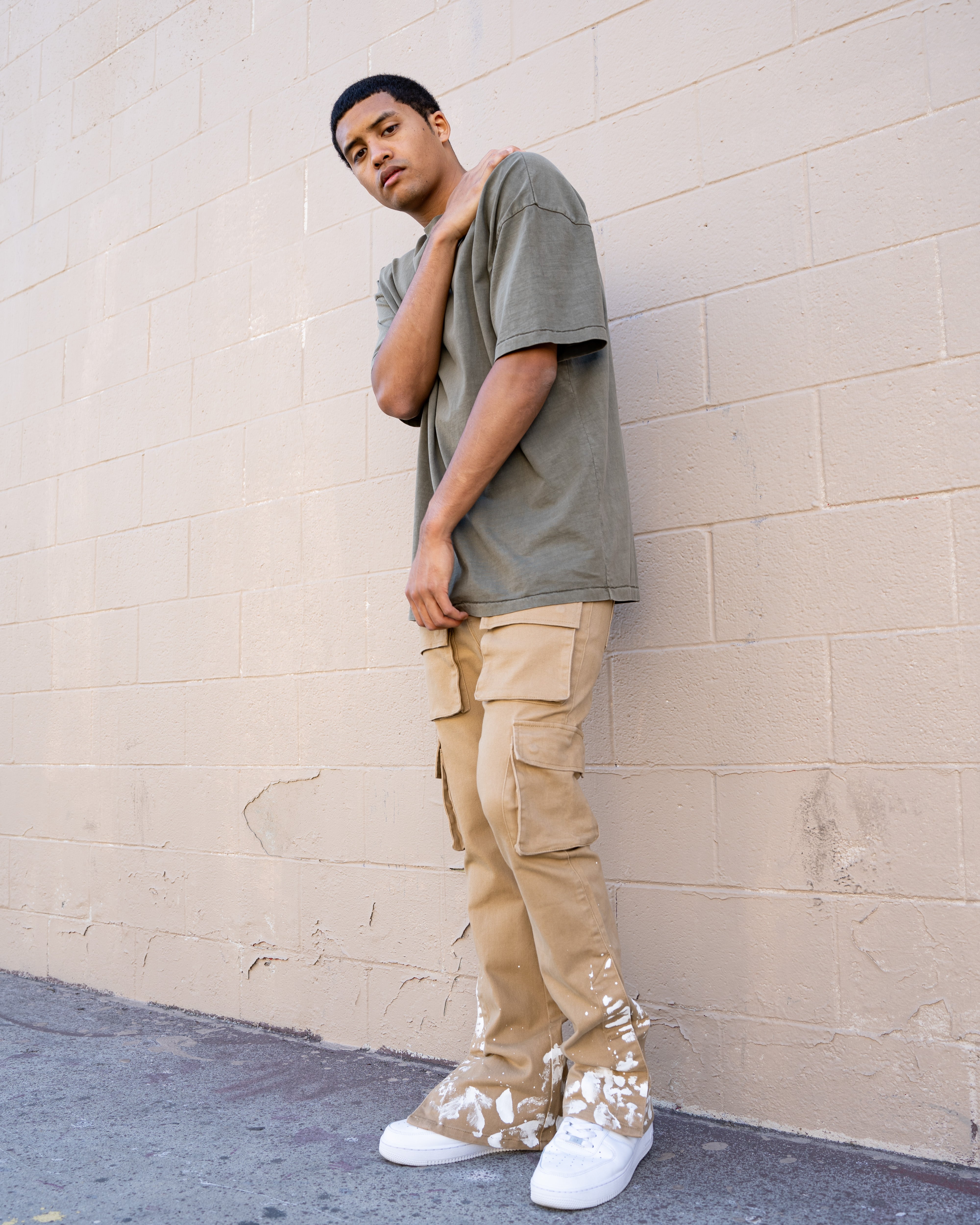 EPTM Snap Cargo Denim - Khaki EPTM Snap Cargo Denim - Khaki