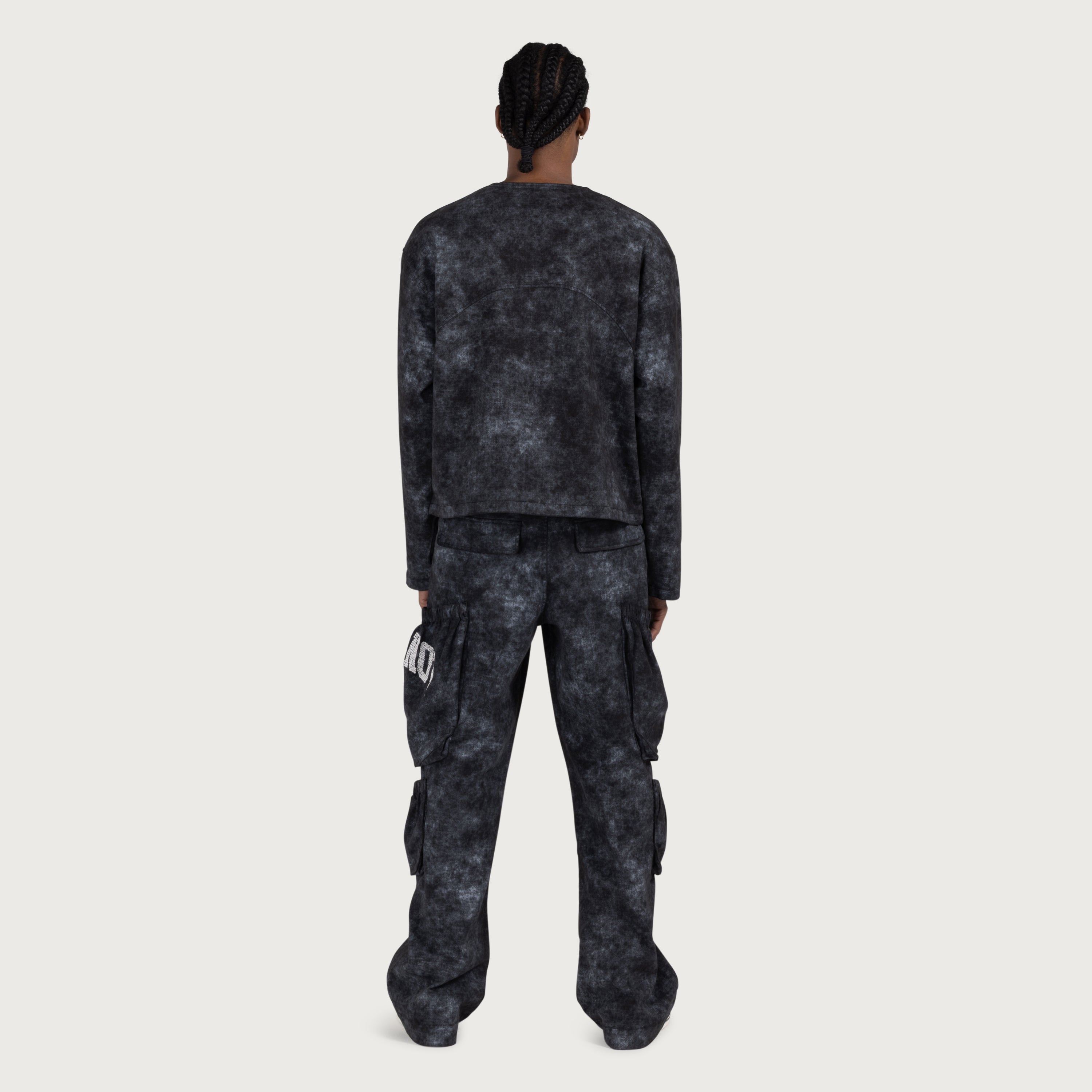 Twill Cargo Wide Leg - Black Twill Cargo Wide Leg - Black