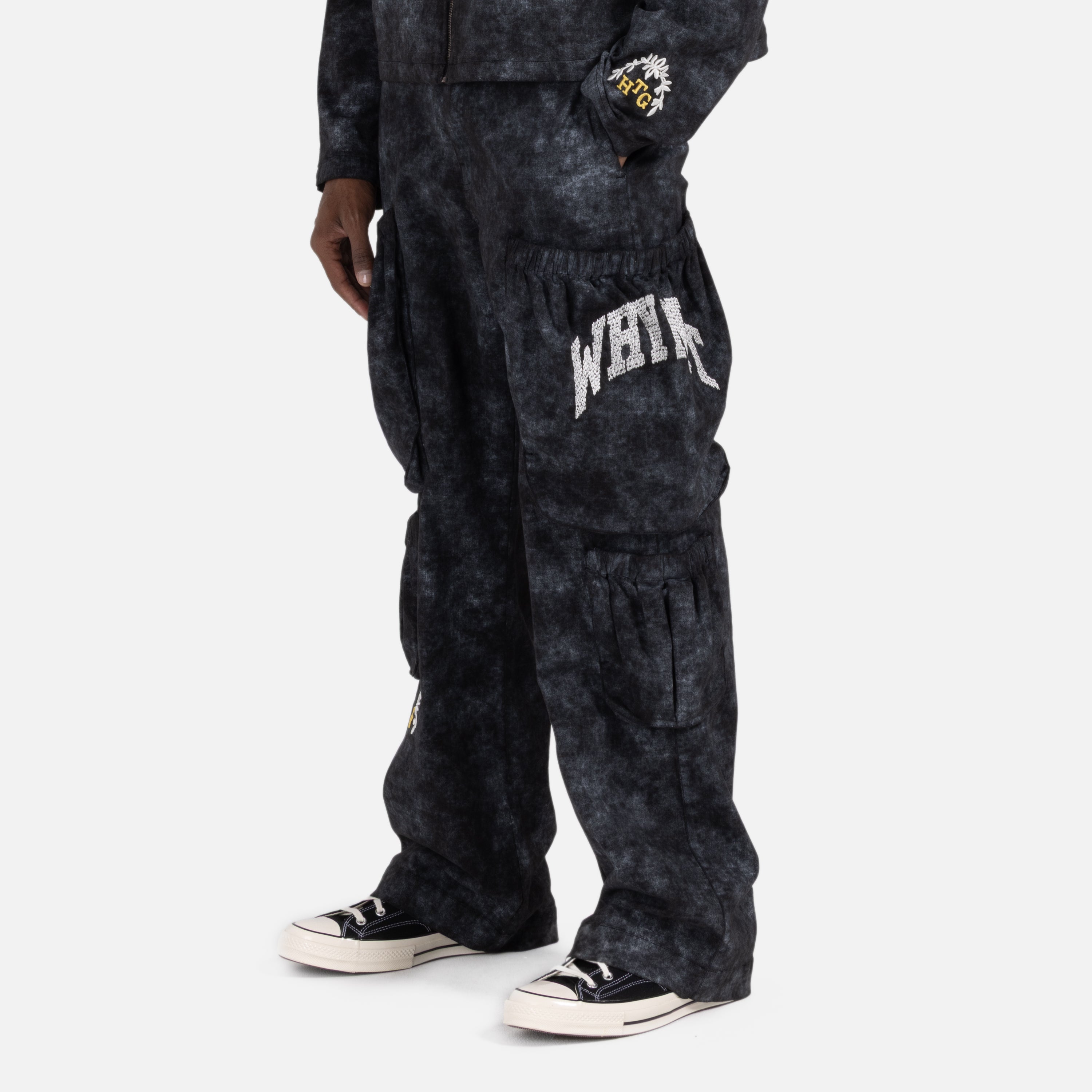 Twill Cargo Wide Leg - Black Twill Cargo Wide Leg - Black