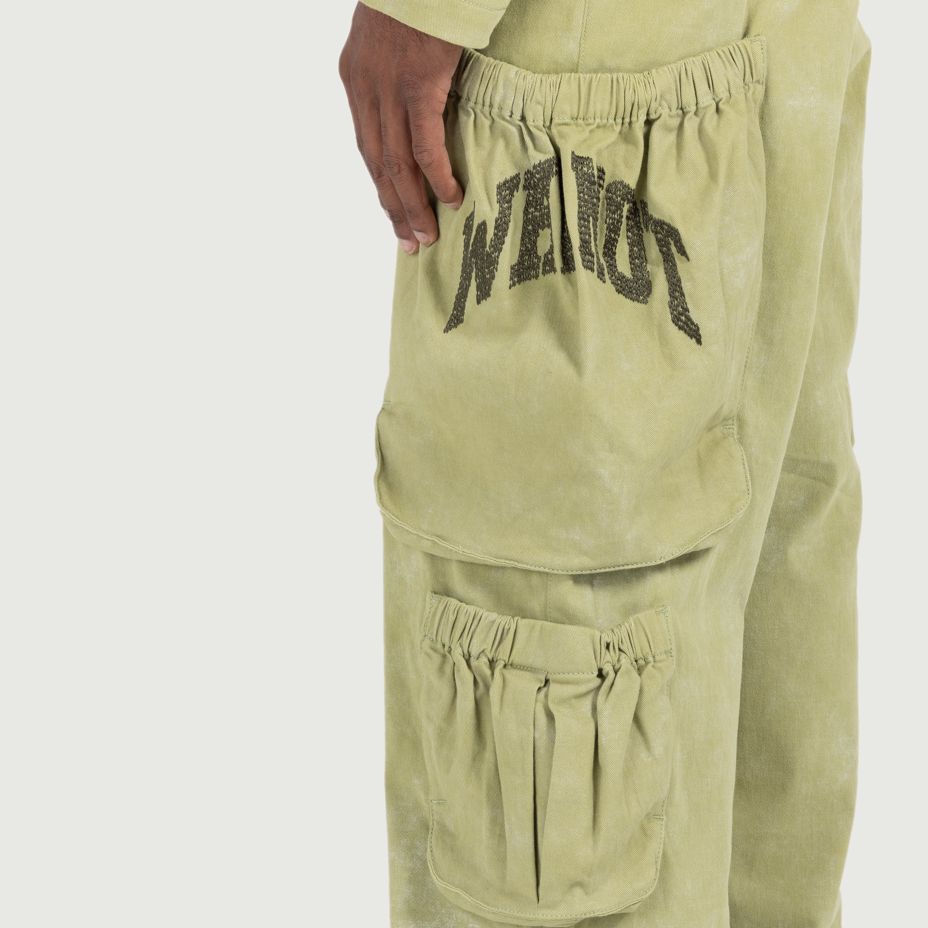 Twill Cargo Wide Leg - Green Twill Cargo Wide Leg - Green