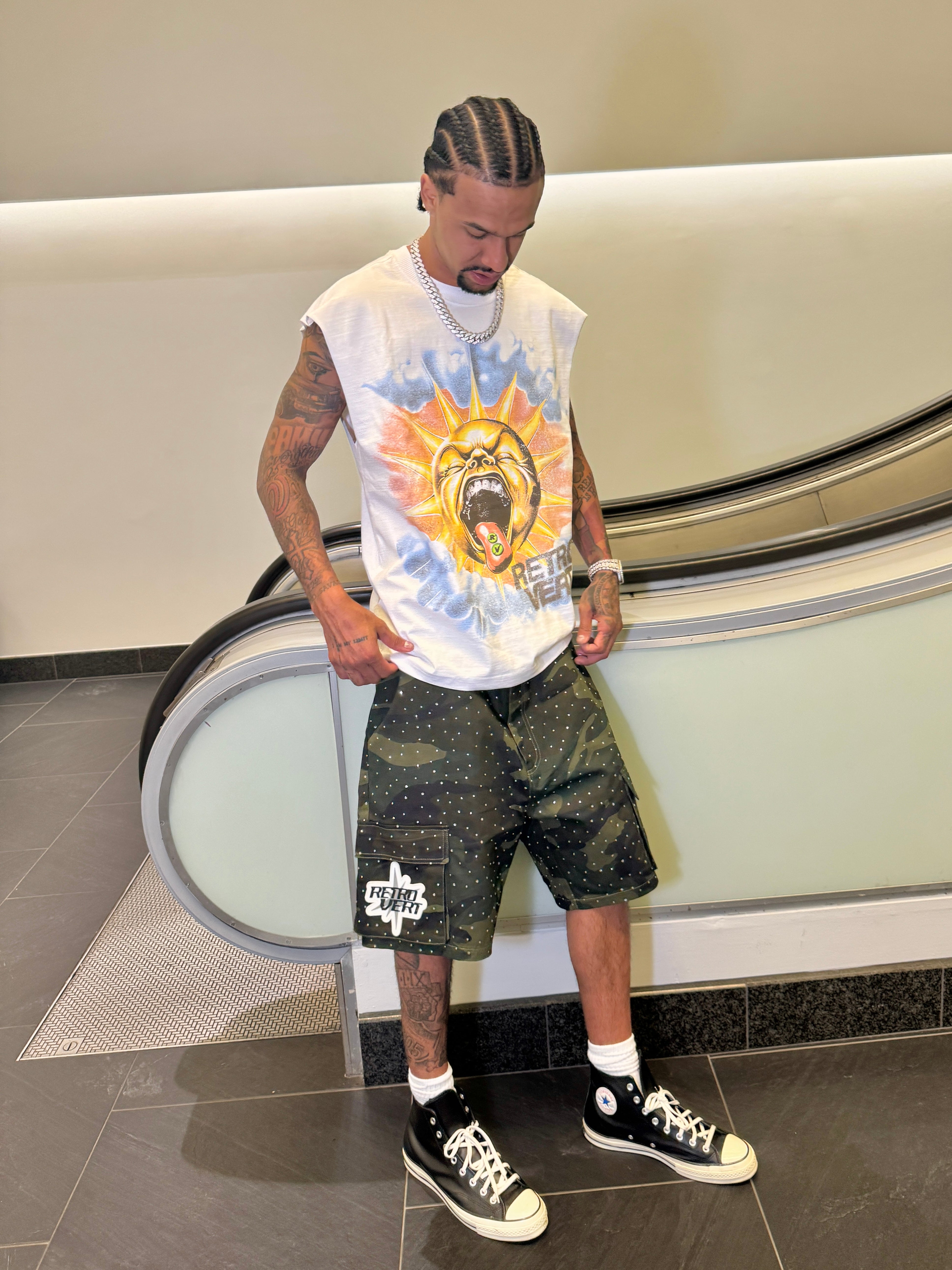 SUN TONGUE TEE CUT-OFF SUN TONGUE TEE CUT-OFF