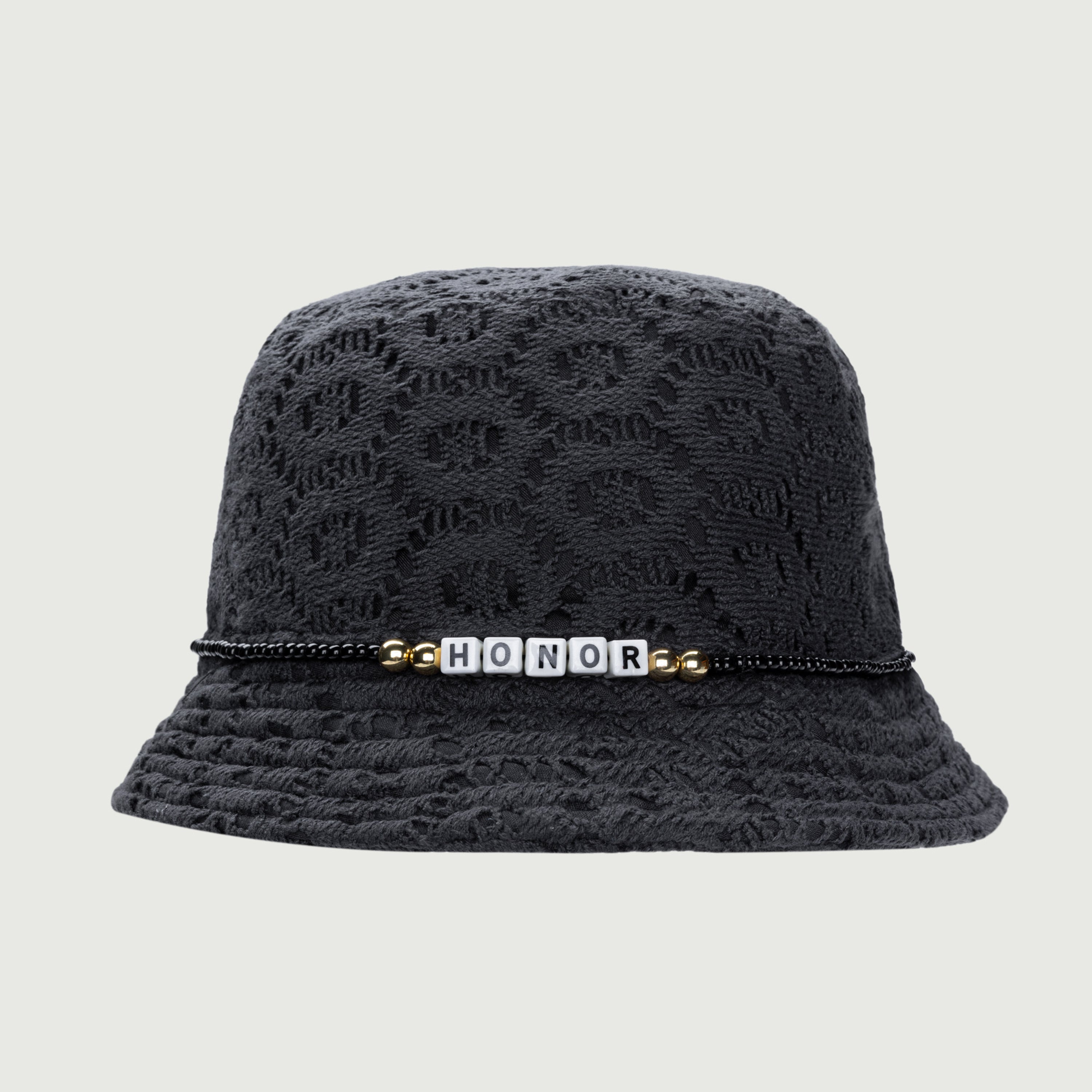 Friendship Crochet Bucket Hat - Black Friendship Crochet Bucket Hat - Black