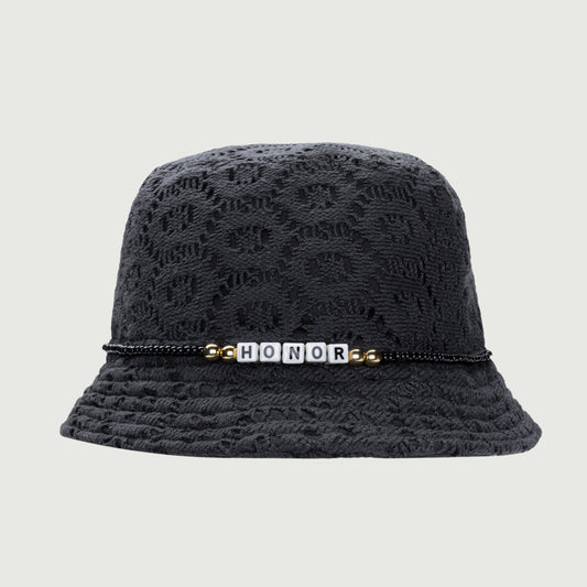 Friendship Crochet Bucket Hat - Black