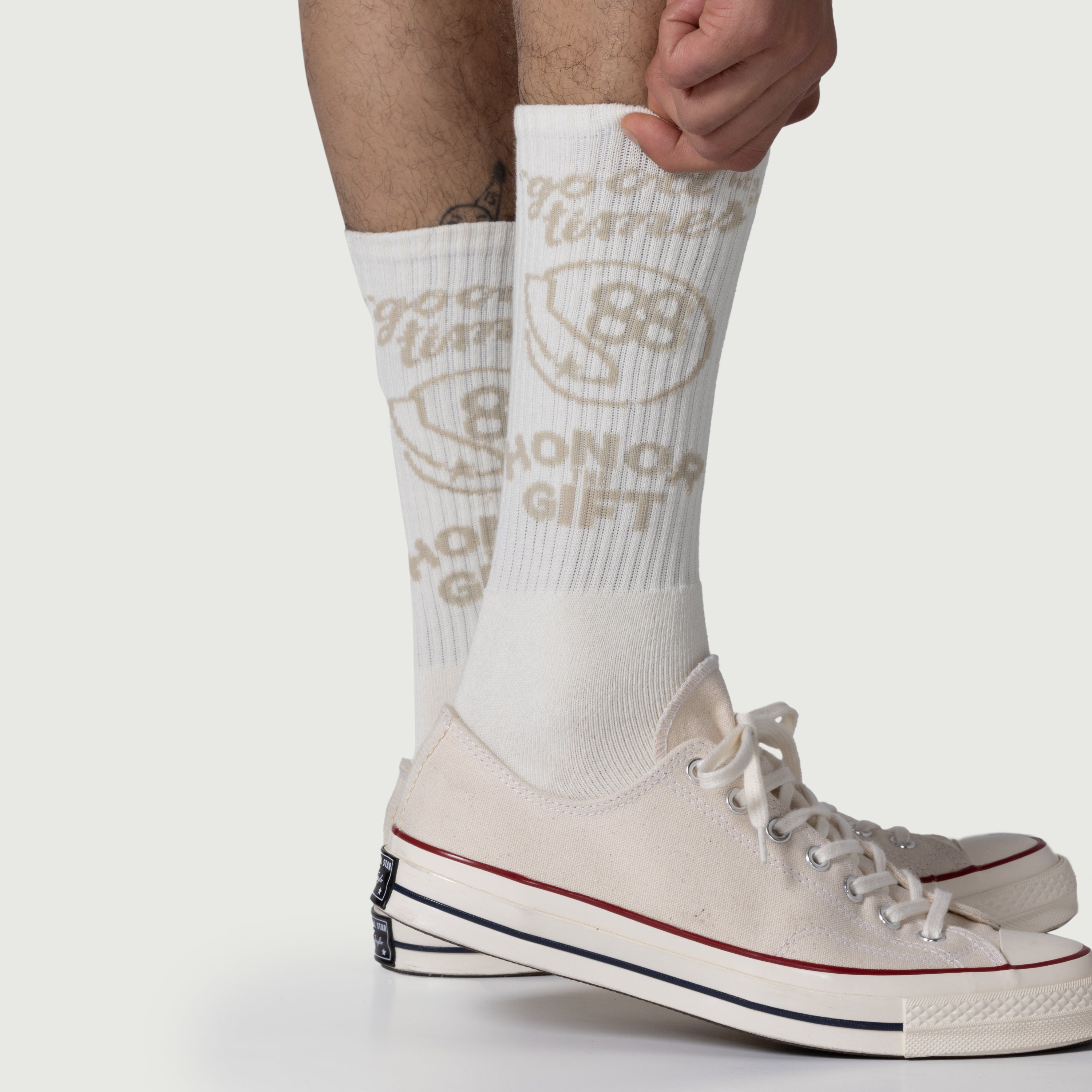 Good Times Crew Socks - Bone Good Times Crew Socks - Bone