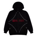 Exo Zipped Hoodie - Black / Red Exo Zipped Hoodie - Black / Red