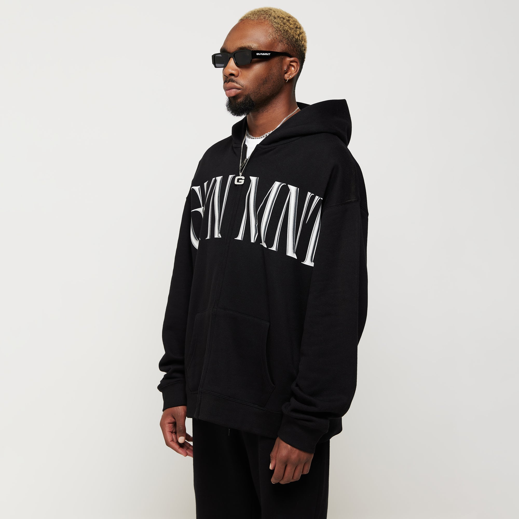 Imperial Zipped Hoodie - Black Imperial Zipped Hoodie - Black