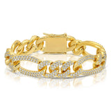 Diamond Figaro Bracelet Diamond Figaro Bracelet