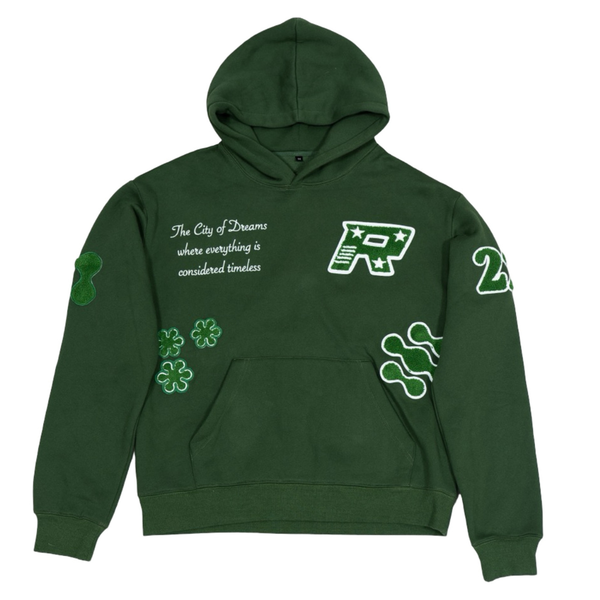 CITY OF DREAMS HOODIE GREEN CITY OF DREAMS HOODIE GREEN