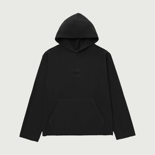 Race Herringbone Hoodie - Black