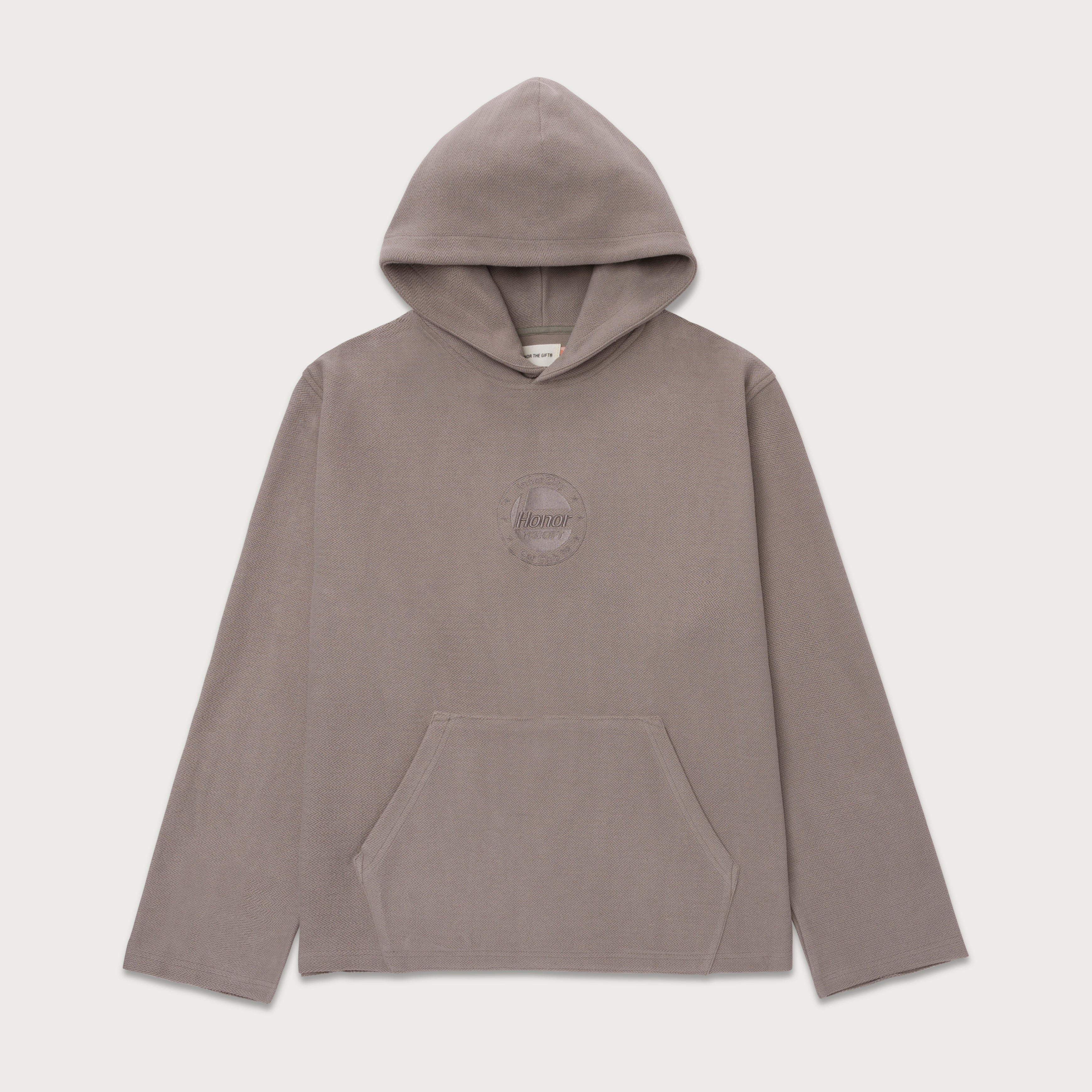 Race Herringbone Hoodie - Stone Race Herringbone Hoodie - Stone