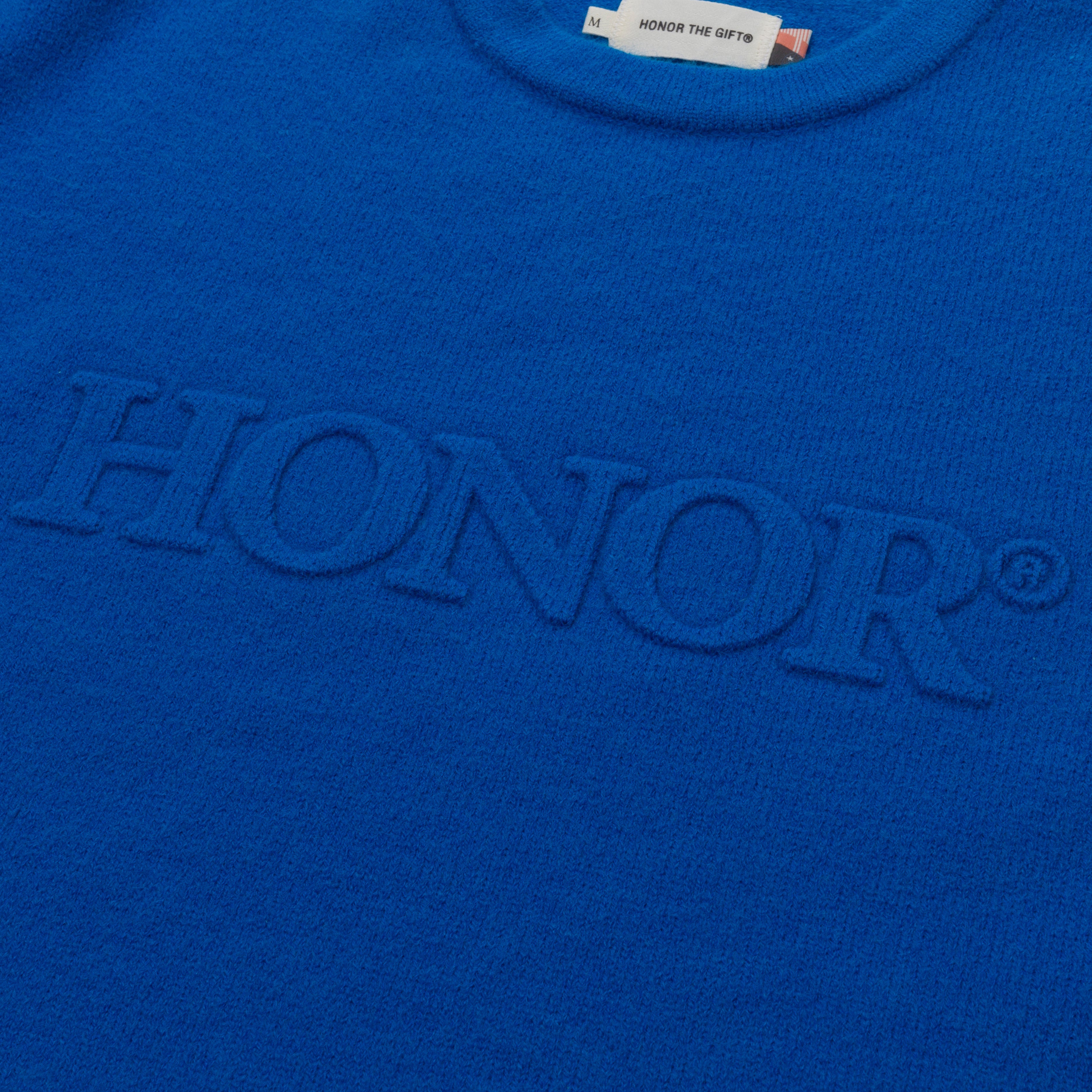 Honor Knit Sweater - Blue Honor Knit Sweater - Blue