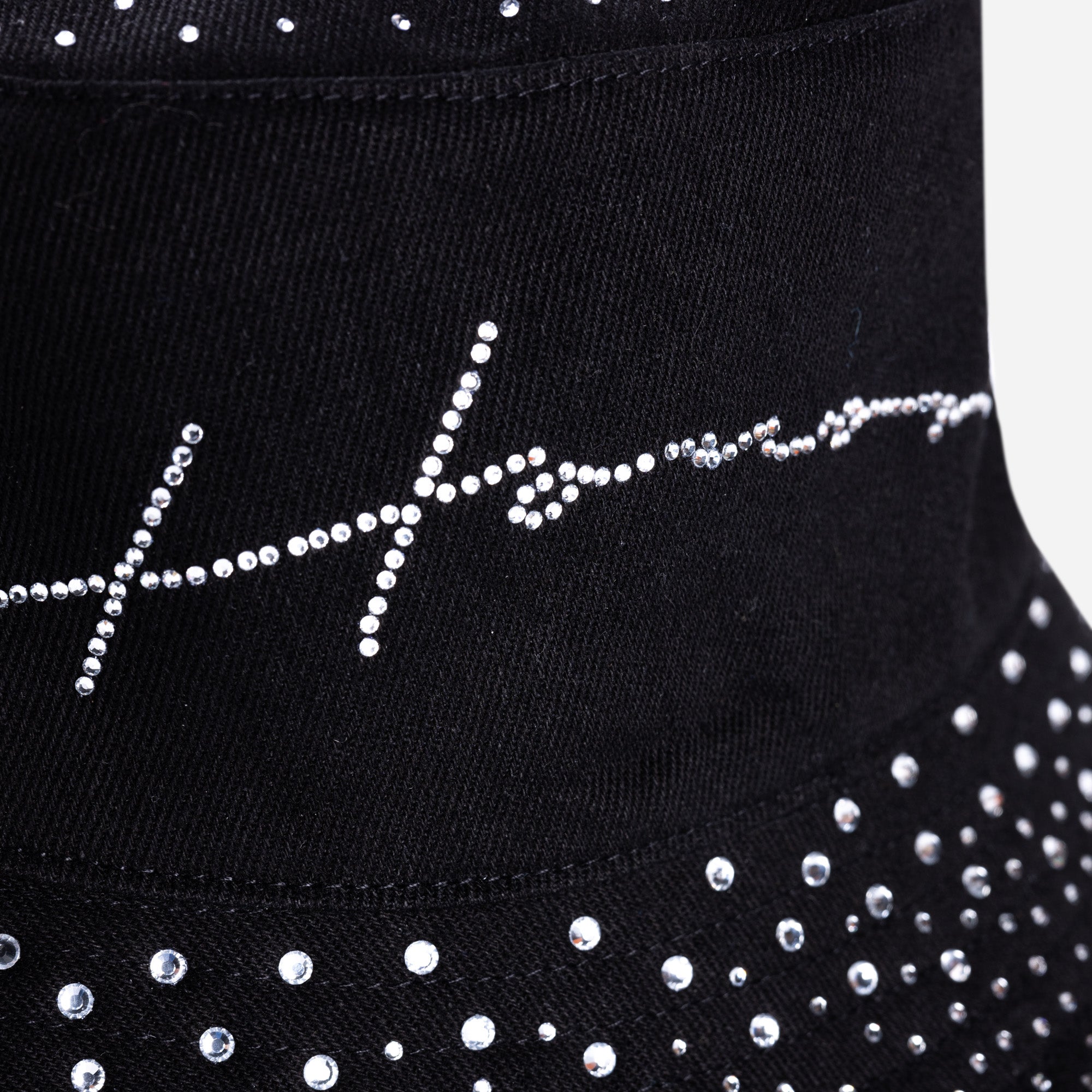 Honor Rhinestone Bucket Hat - Black Honor Rhinestone Bucket Hat - Black