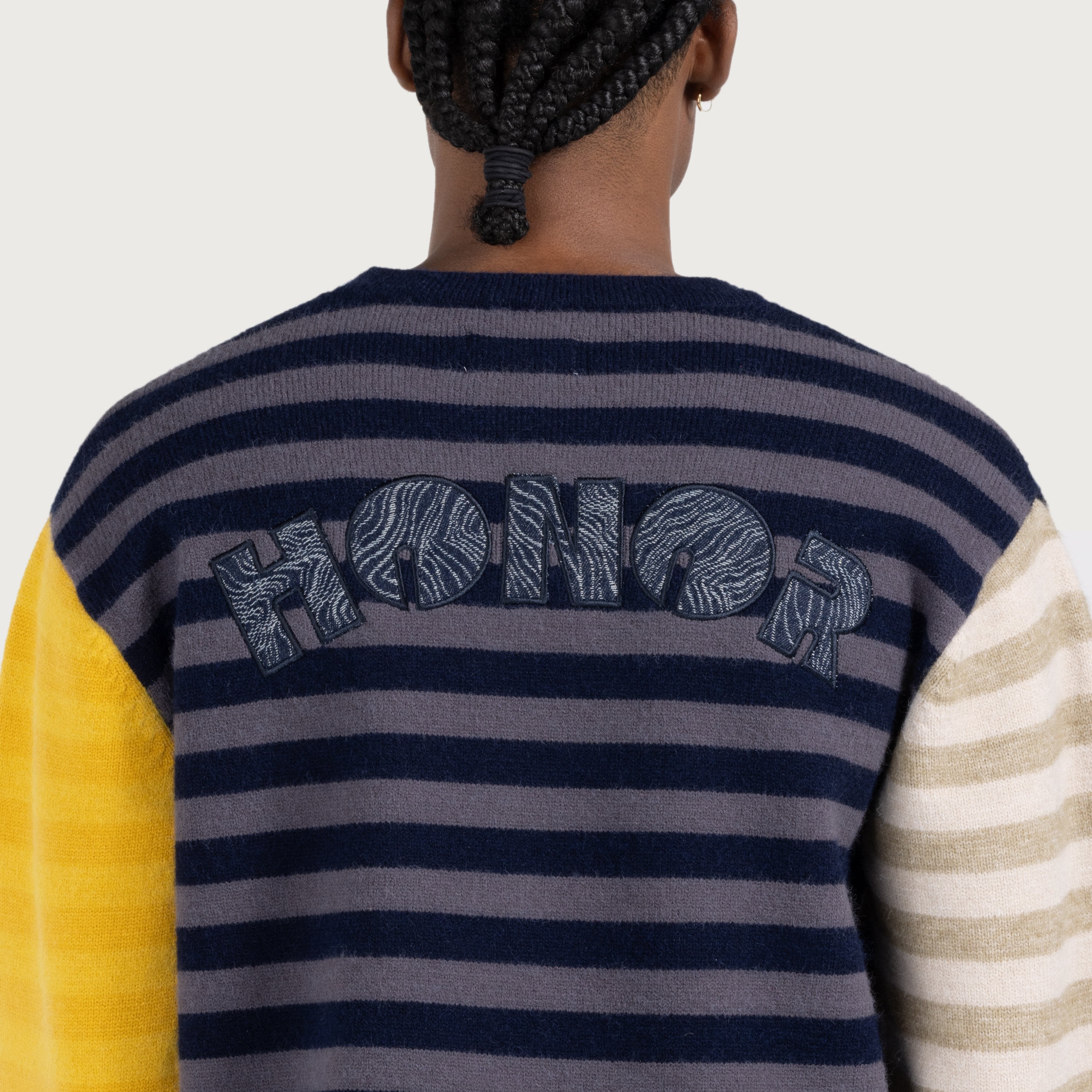 Multi Stripe Crew - Navy Multi Stripe Crew - Navy