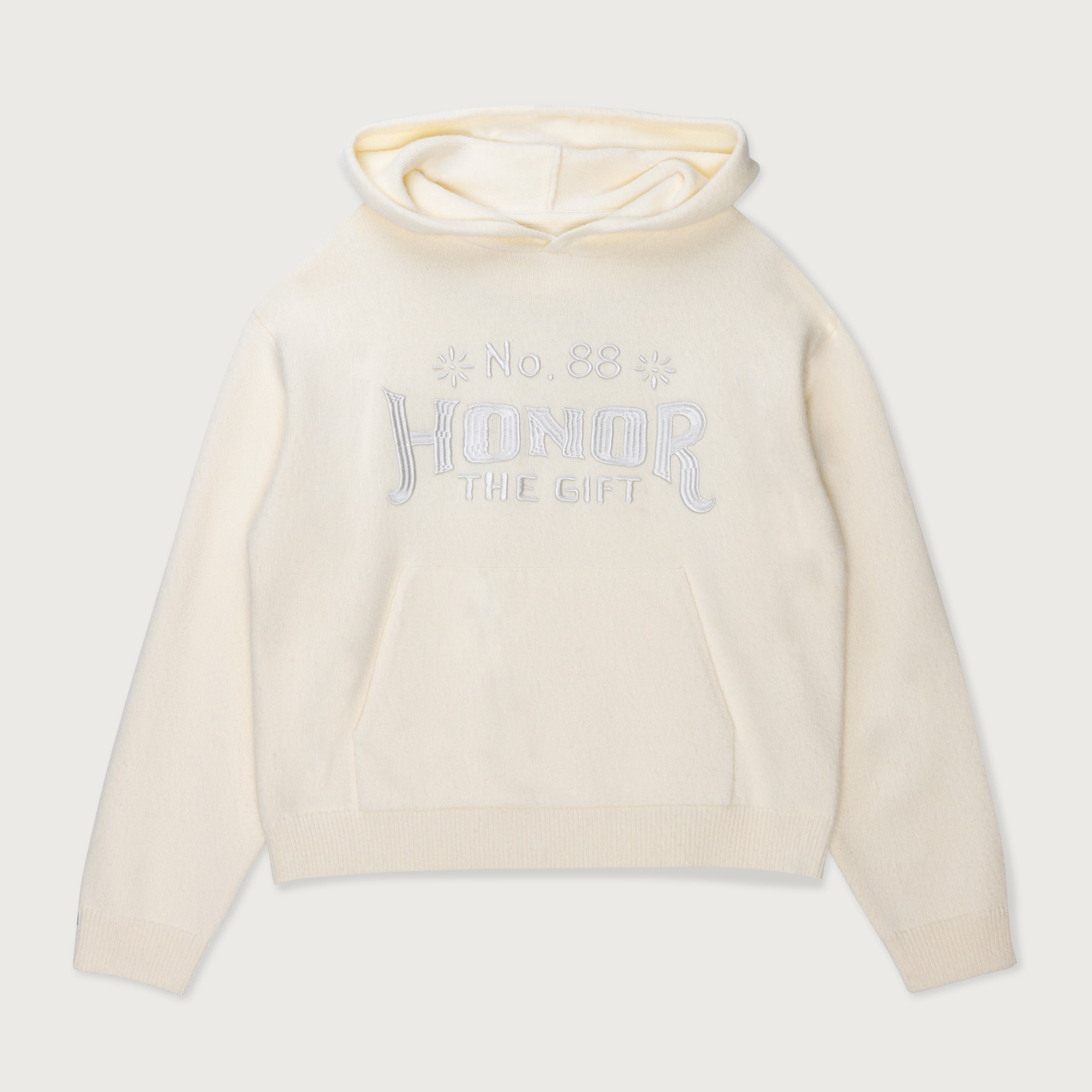 Art Knit Hoodie - Bone Art Knit Hoodie - Bone