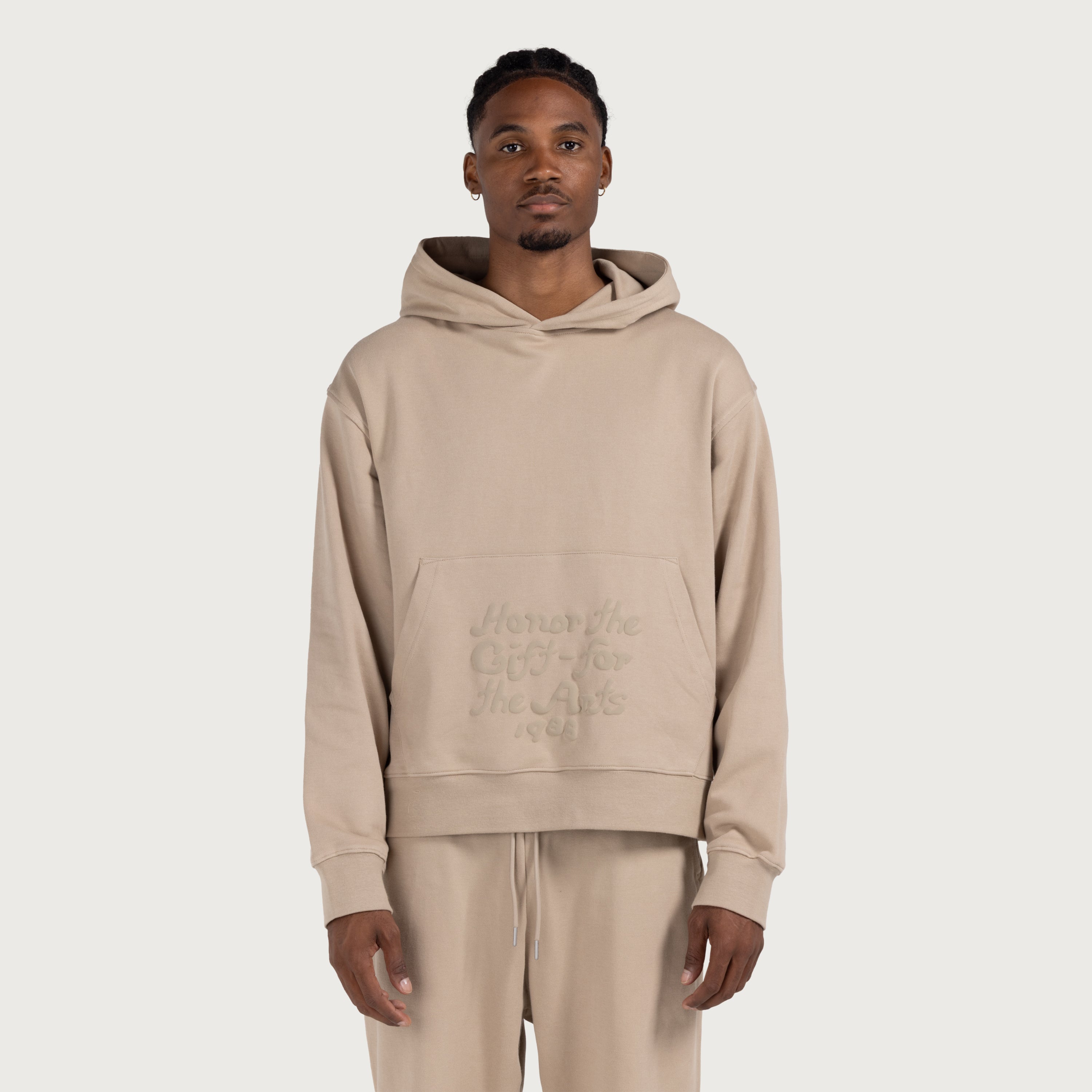 Reverse Hoodie - Pebble Reverse Hoodie - Pebble