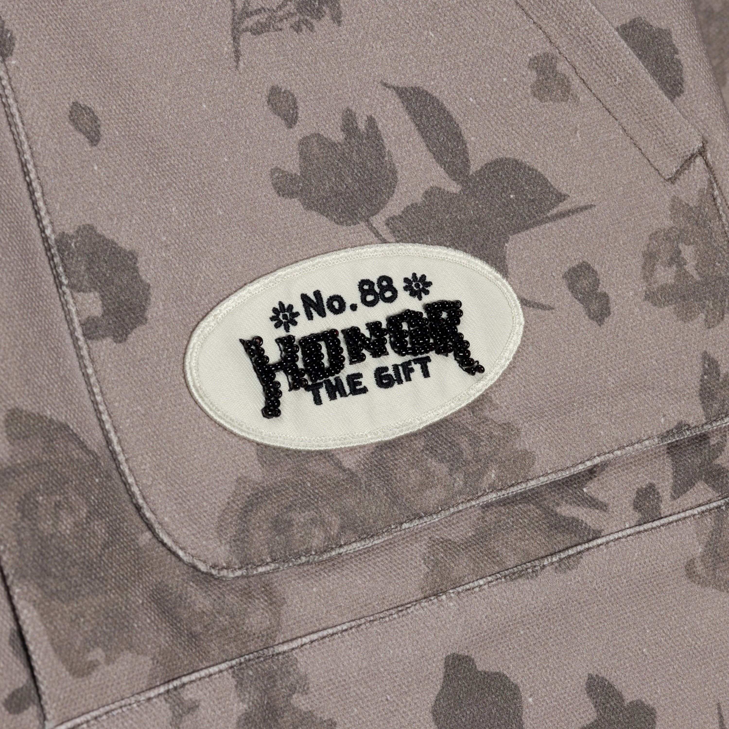 Tonal Floral Jacket - Pebble Tonal Floral Jacket - Pebble