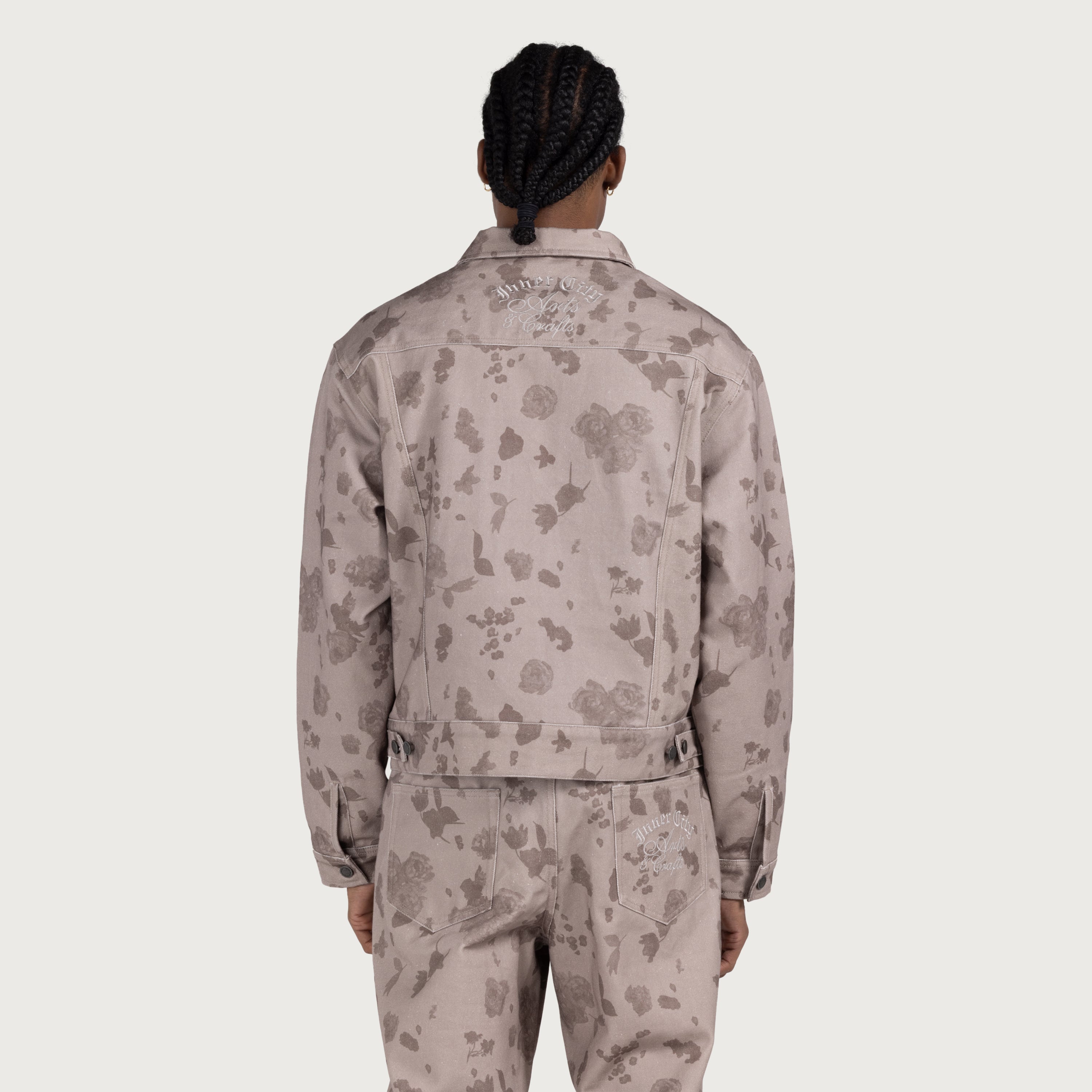 Tonal Floral Jacket - Pebble Tonal Floral Jacket - Pebble