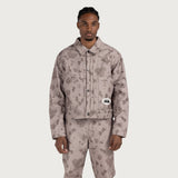 Tonal Floral Jacket - Pebble Tonal Floral Jacket - Pebble