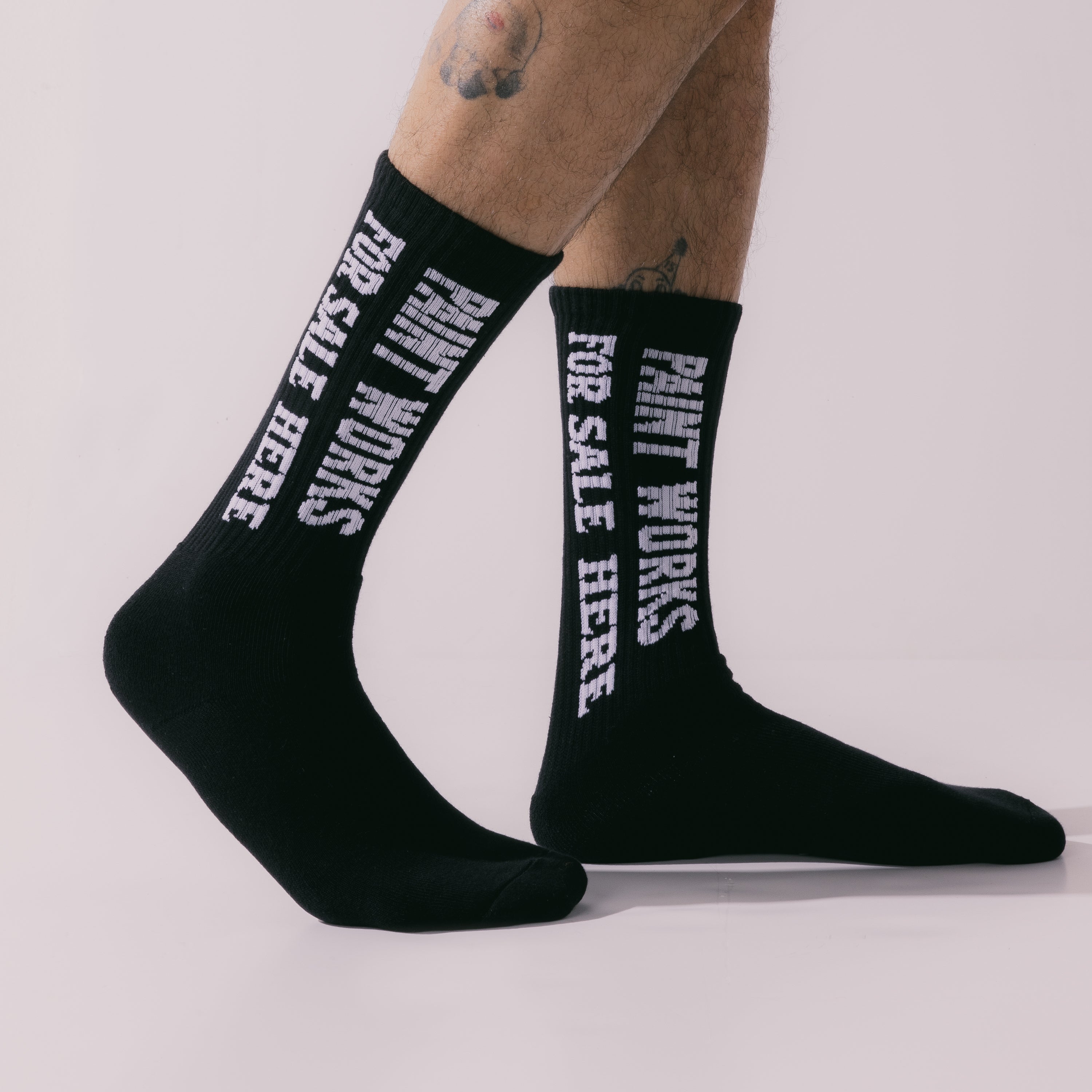 For Sale Ribbed Sock - Black For Sale Ribbed Sock - Black