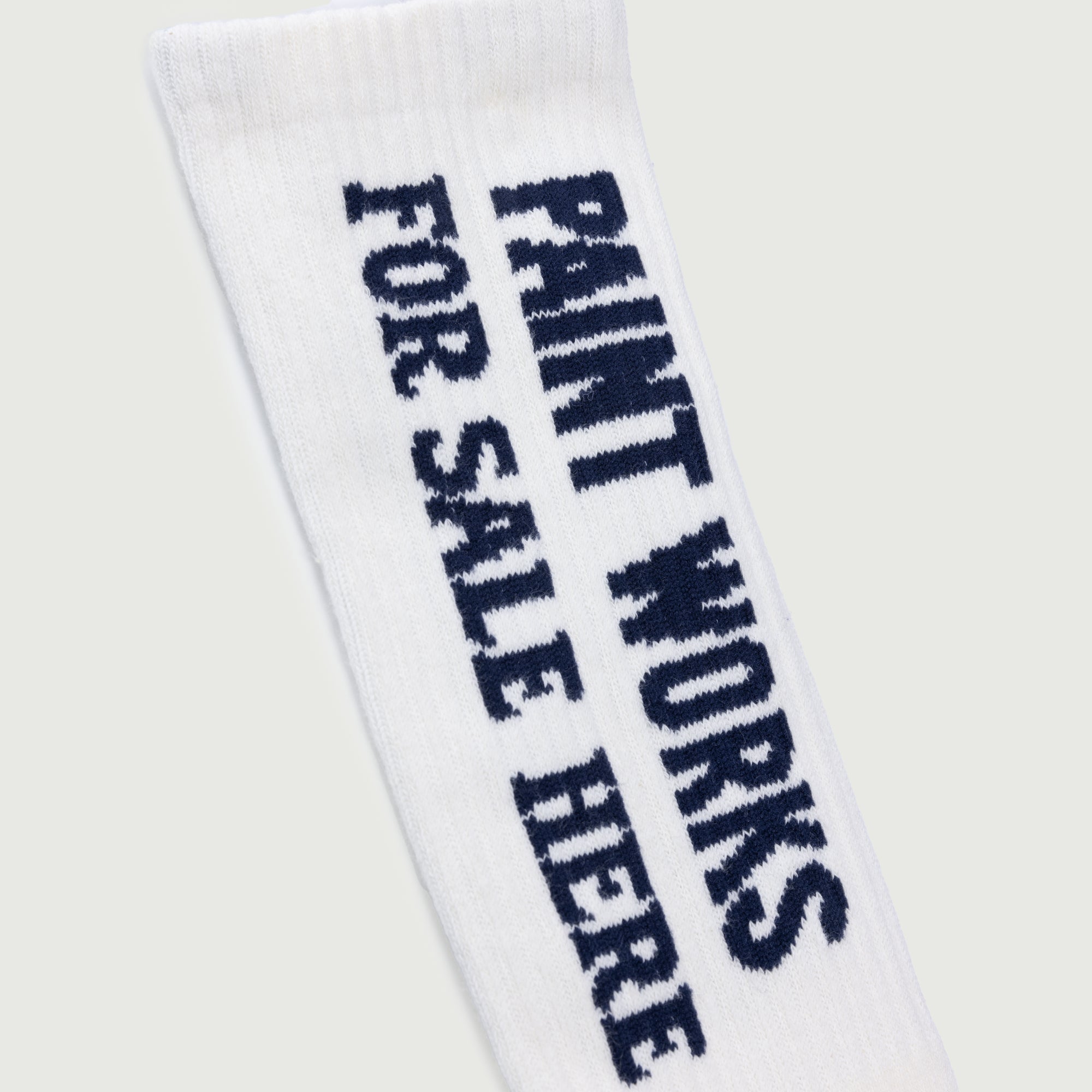 For Sale Ribbed Sock - Bone For Sale Ribbed Sock - Bone