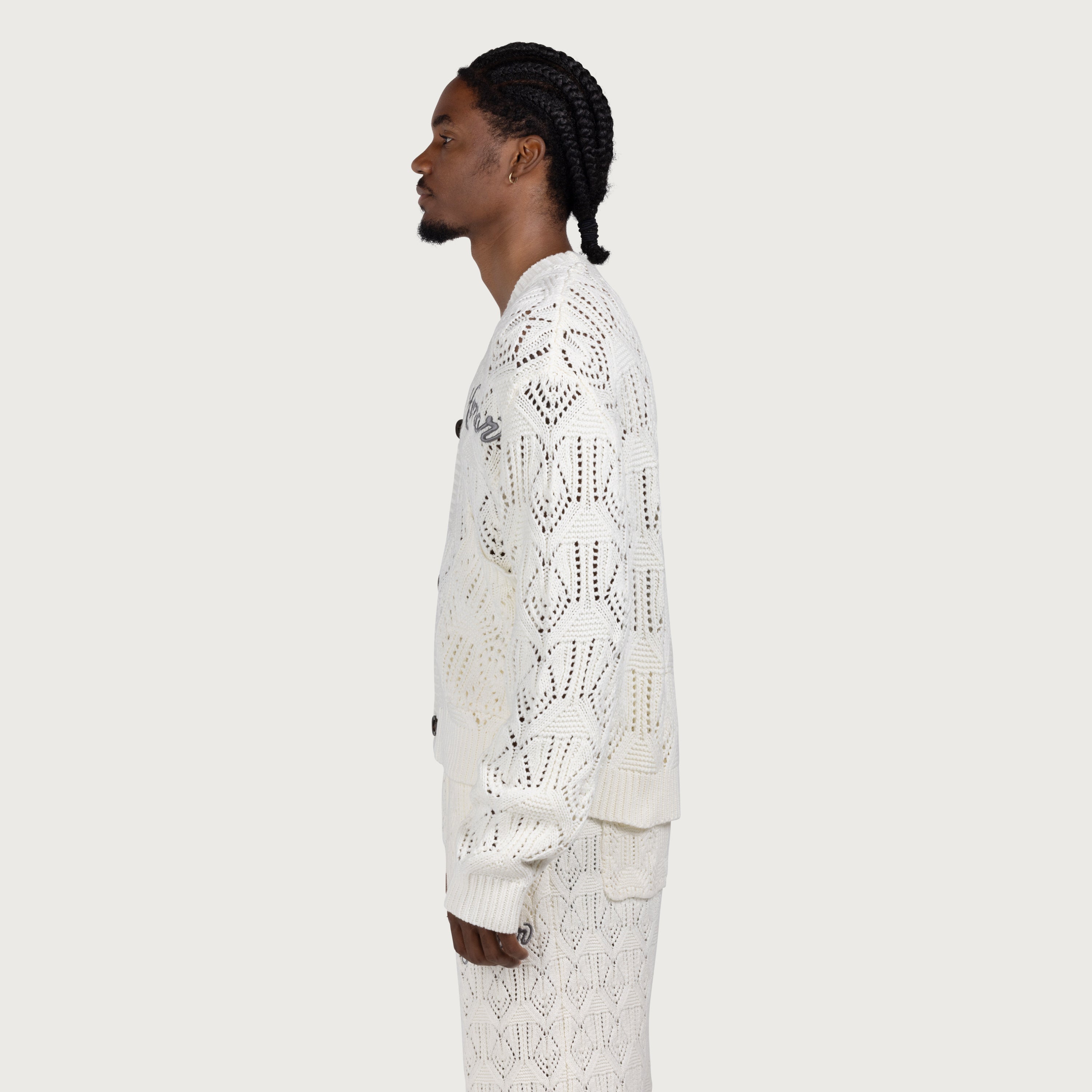Cable Cardigan - Bone Cable Cardigan - Bone