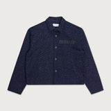 Nep Yarn Chacket - Navy Nep Yarn Chacket - Navy