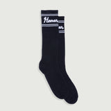 Drive In Striped Ribbed Sock - Black Drive In Striped Ribbed Sock - Black