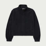 Textured Knit Anorak - Black Textured Knit Anorak - Black