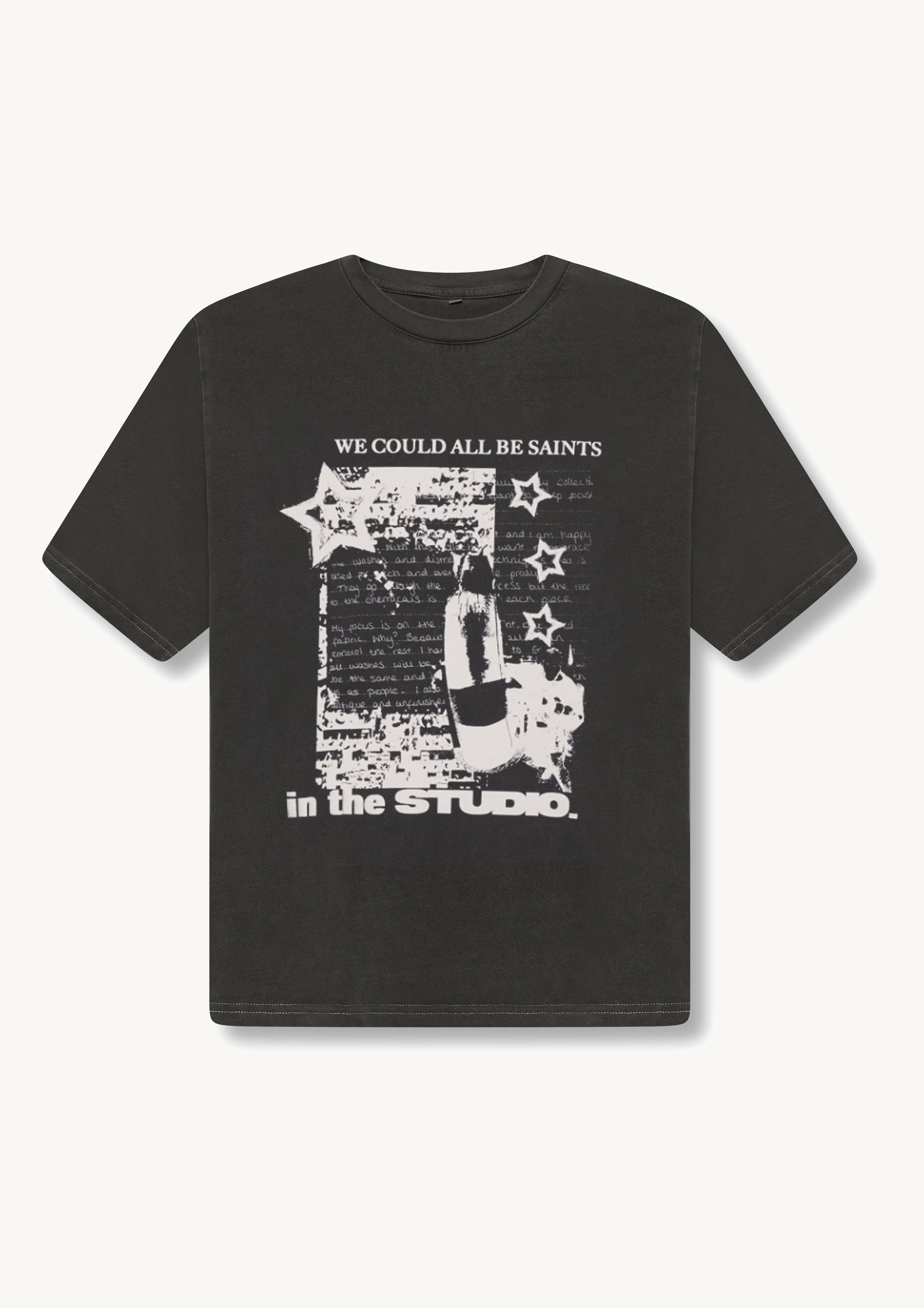 Heavyweight Studio Saints Tee - Washed Grey Heavyweight Studio Saints Tee - Washed Grey