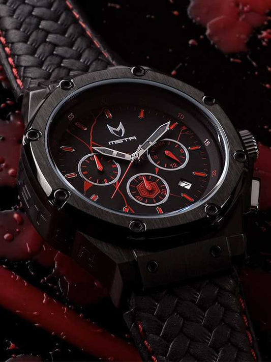 AM1005SW - AMBASSADOR BLACK / KYLO REN / LEATHER BAND