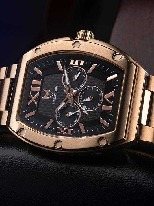 MJ102SS - MAJOR ROSE GOLD / BLACK / SS BAND