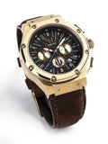 AM1006SW - AMBASSADOR CHAMPAGNE GOLD / JEDI / LEATHER BAND AM1006SW - AMBASSADOR CHAMPAGNE GOLD / JEDI / LEATHER BAND