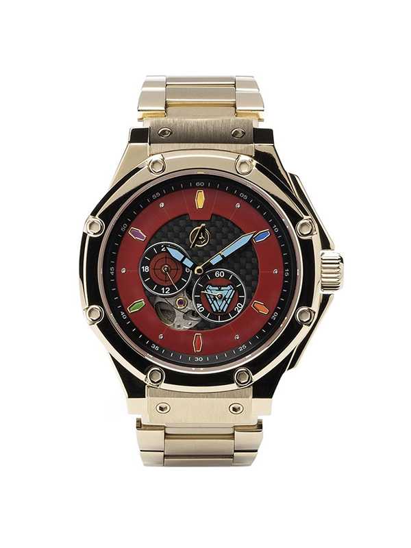 AM309MV - AUTOMATIC SEMI CHAMPAGNE GOLD / RED / SS BAND AM309MV - AUTOMATIC SEMI CHAMPAGNE GOLD / RED / SS BAND