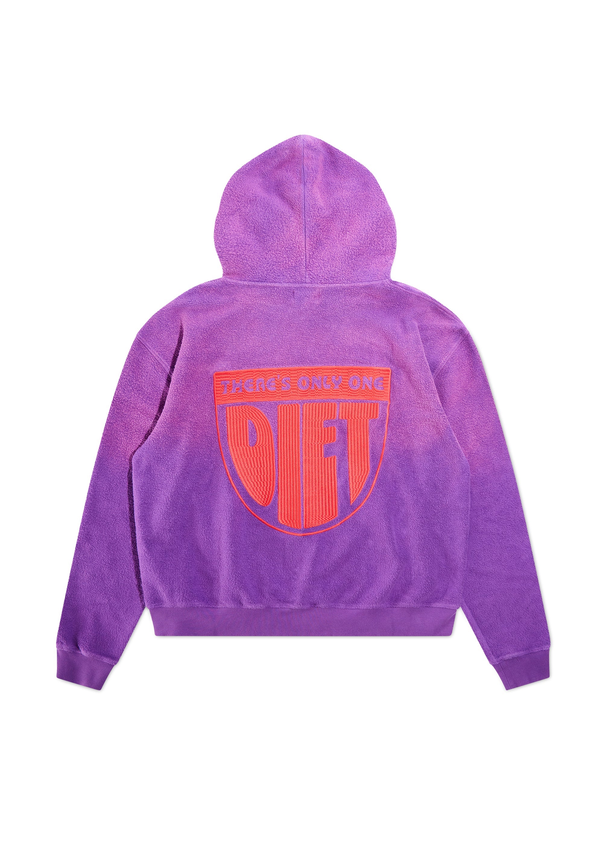 Only One Inside Out Hoodie - Purple/Red Only One Inside Out Hoodie - Purple/Red