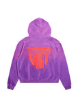 Only One Inside Out Hoodie - Purple/Red Only One Inside Out Hoodie - Purple/Red