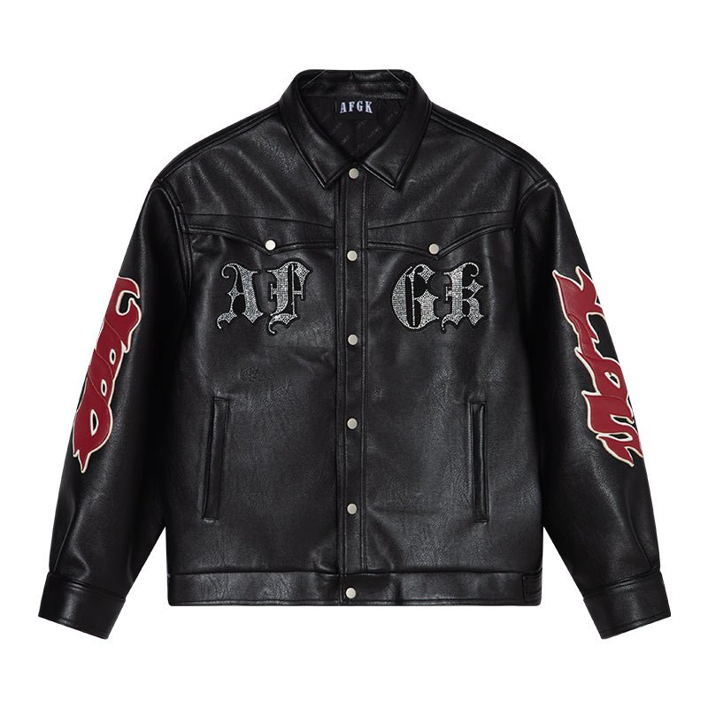 DONCARE(AFGK) “Rhinestone all leather jacket” DONCARE(AFGK) “Rhinestone all leather jacket”