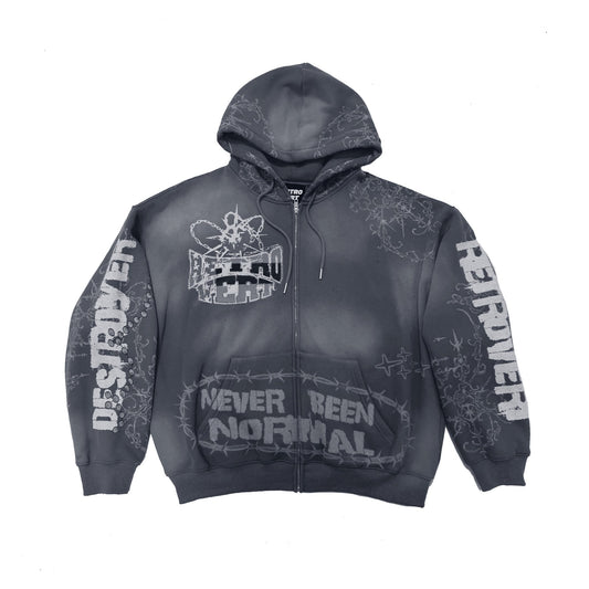 DESTROYER MATCHING ZIP-UP GREY