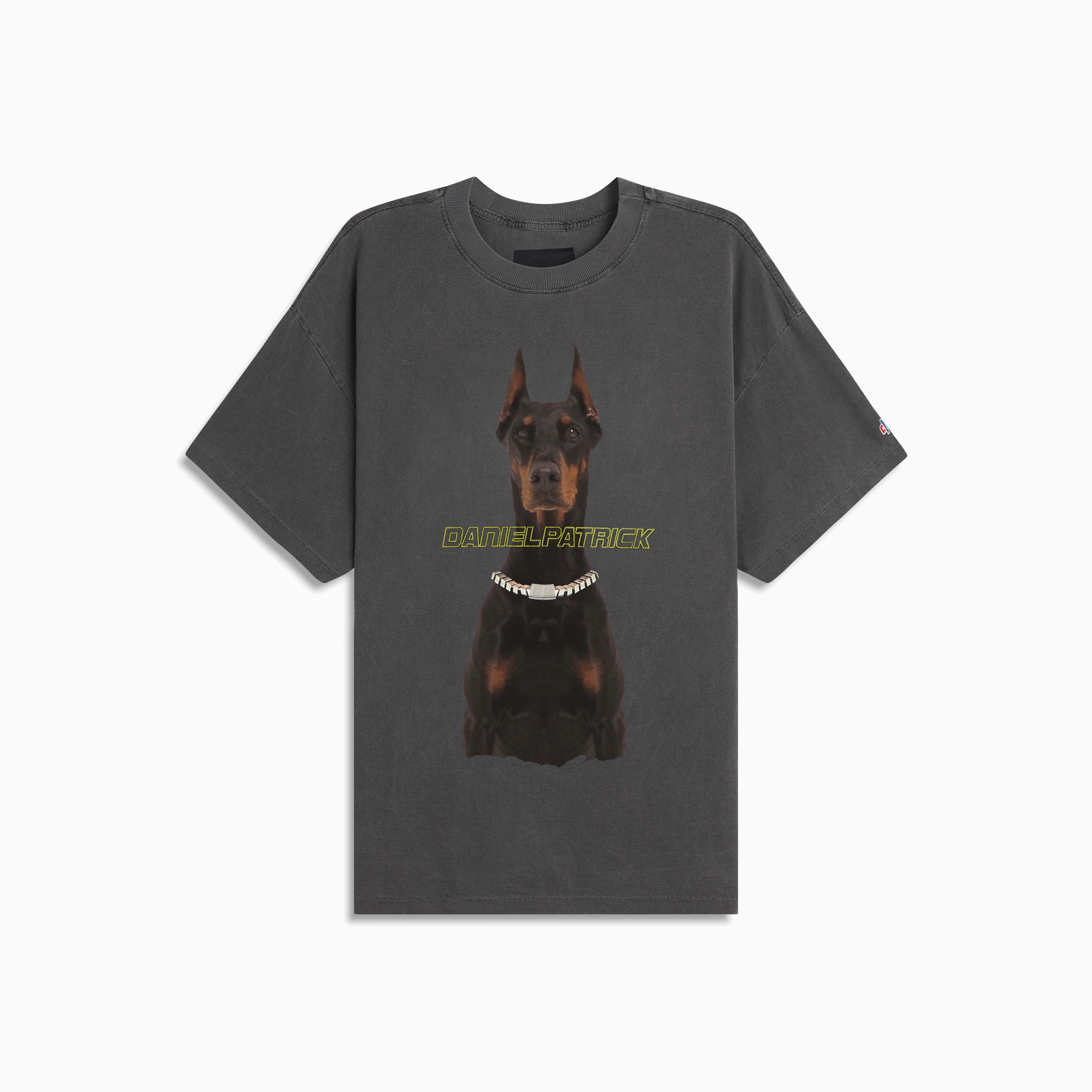 doberman tee / vintage black doberman tee / vintage black