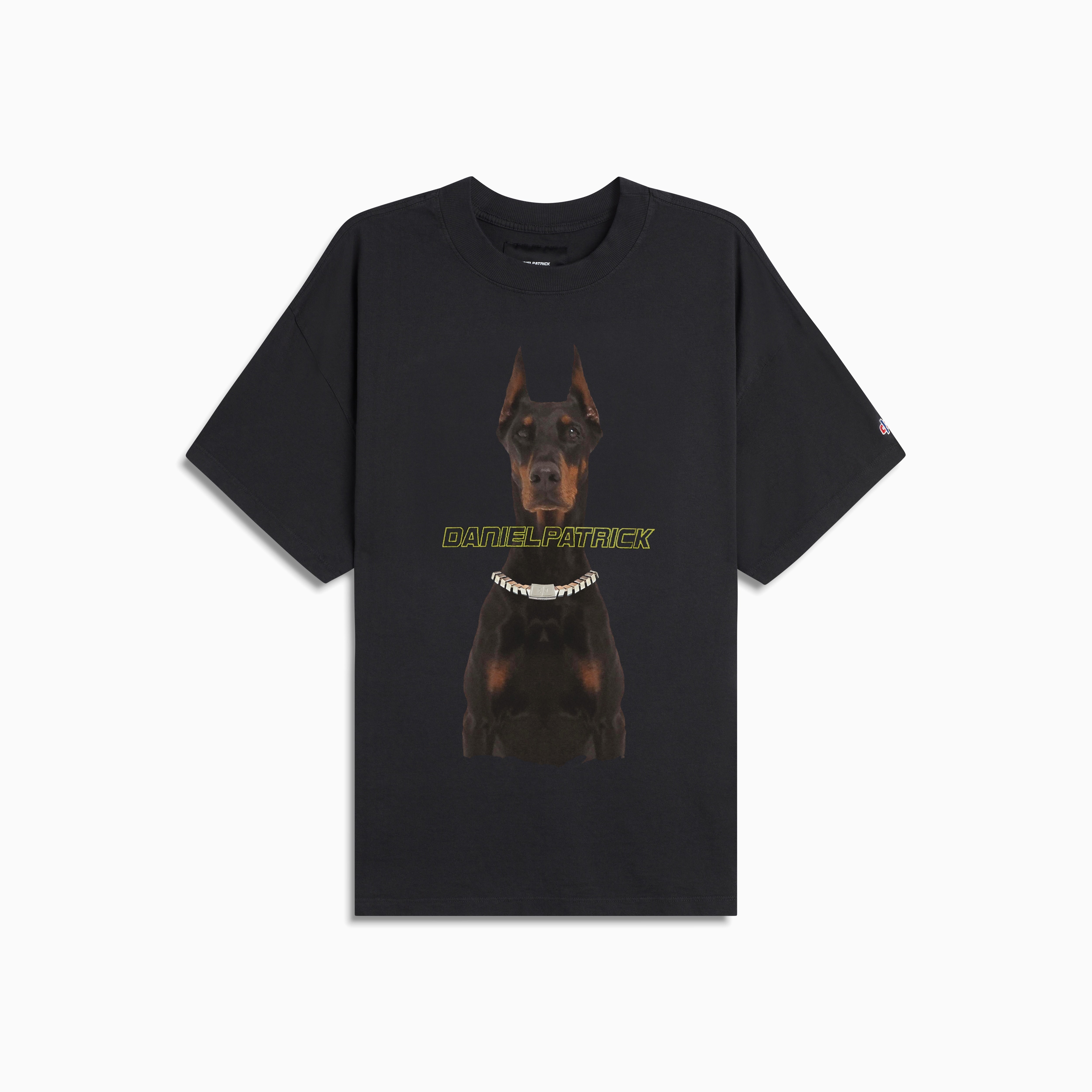 doberman tee / washed black doberman tee / washed black