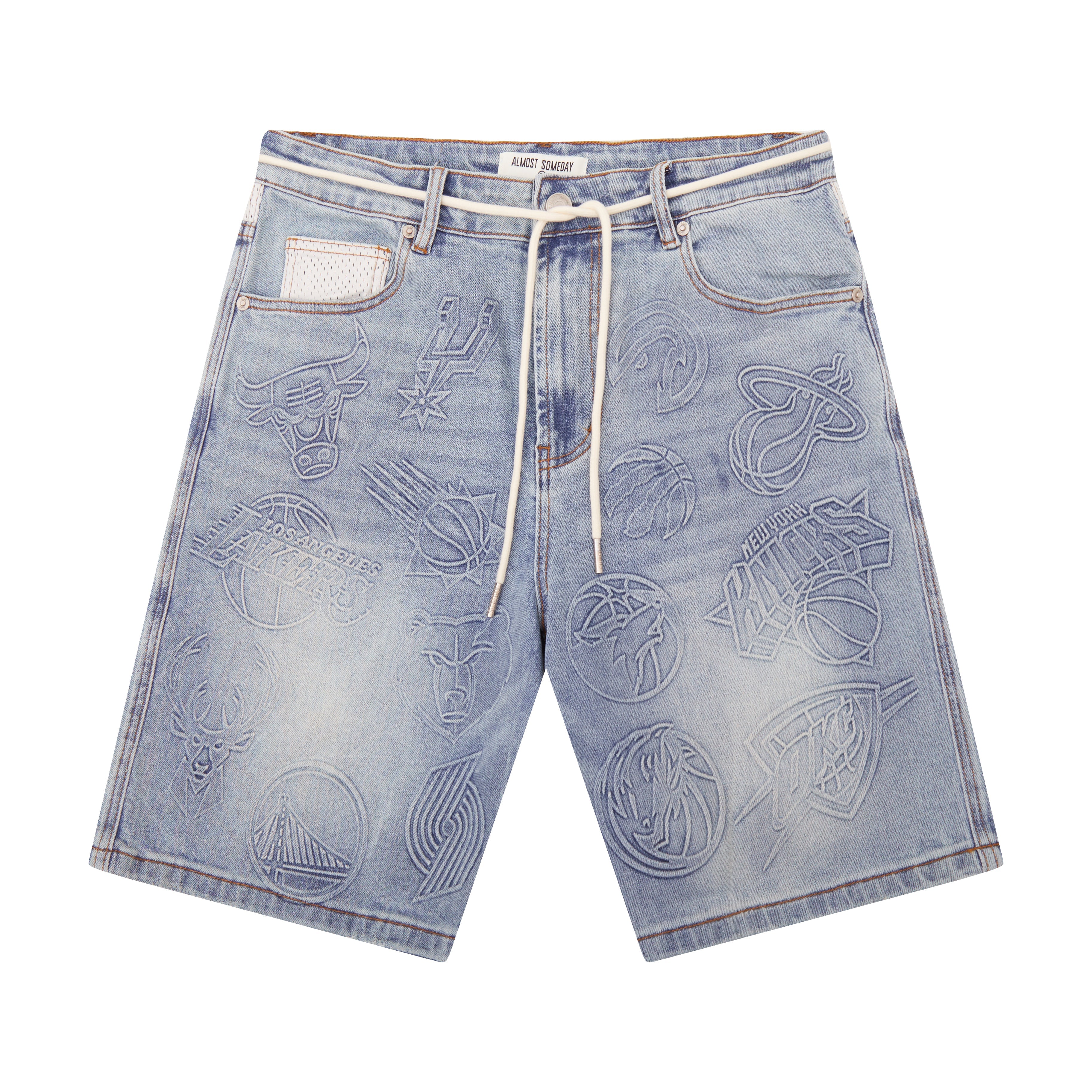 NBA Conference Jorts (Washed Blue) NBA Conference Jorts (Washed Blue)