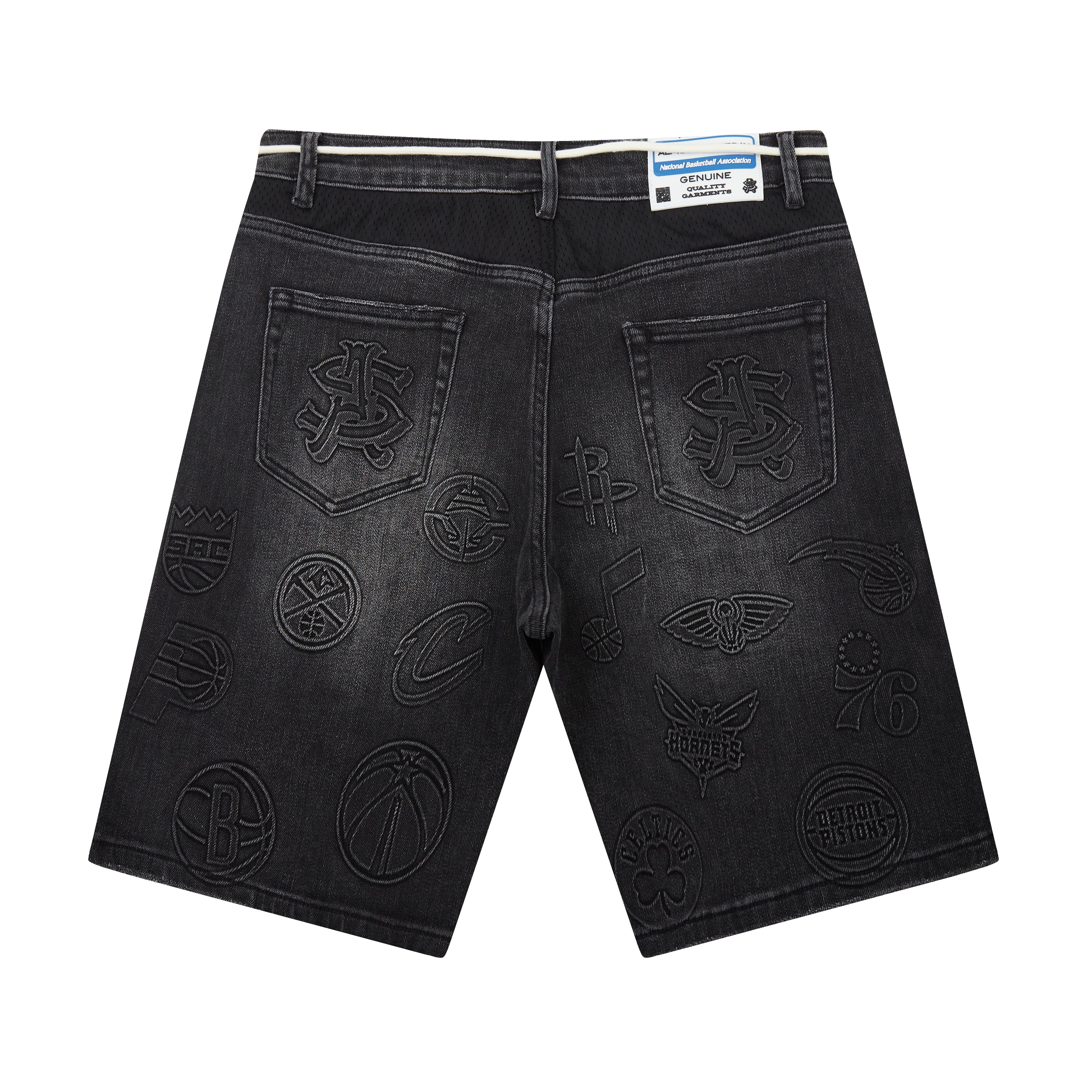 NBA Conference Jorts (Washed Black) NBA Conference Jorts (Washed Black)