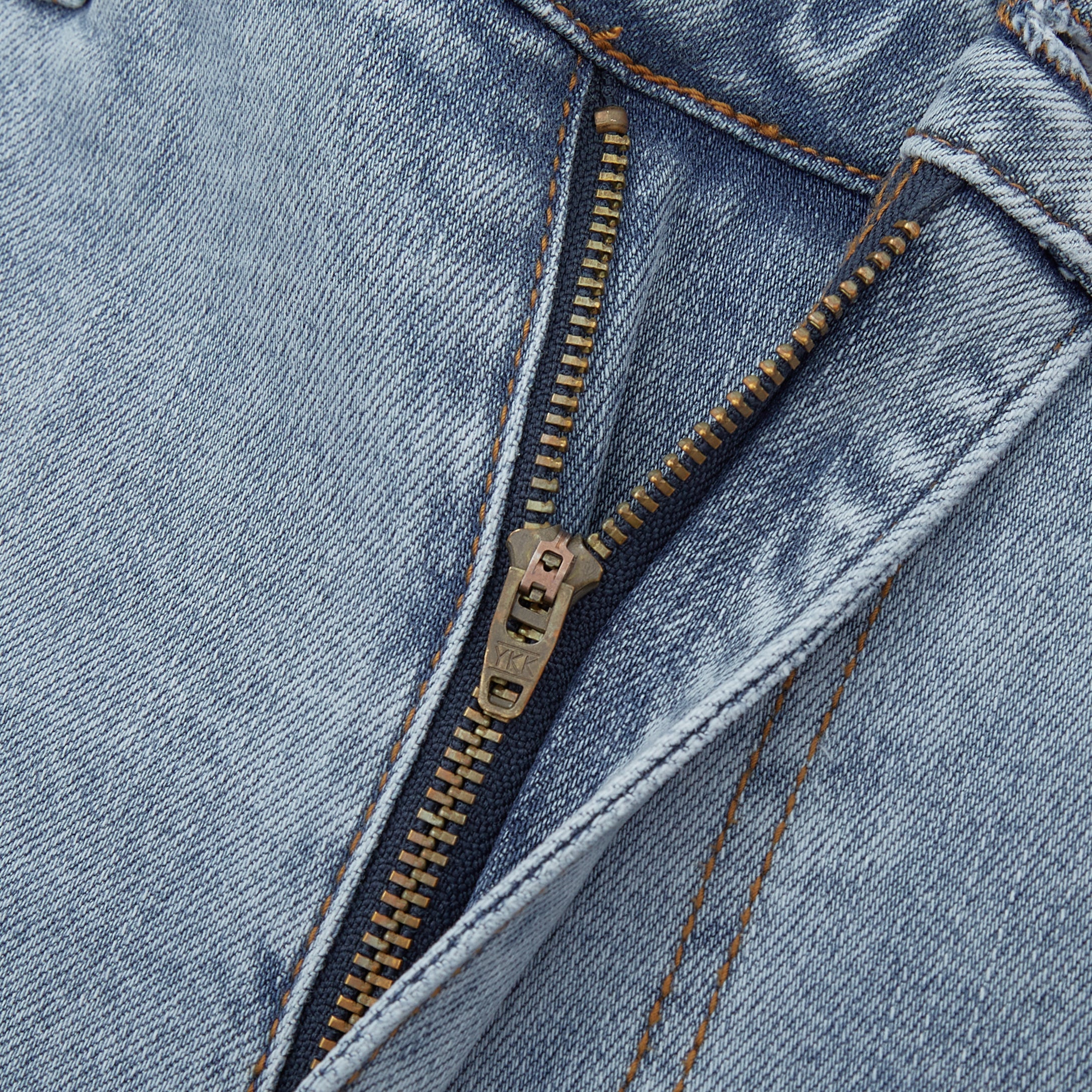 Patchwork Denim Jorts (Washed Blue) Patchwork Denim Jorts (Washed Blue)