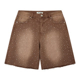 Cosmo Denim Jorts - Light Brown Cosmo Denim Jorts - Light Brown
