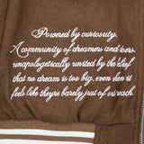 Heaven Sent - Varsity Jacket (Brown) Heaven Sent - Varsity Jacket (Brown)
