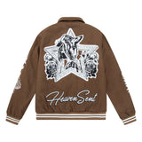 Heaven Sent - Varsity Jacket (Brown) Heaven Sent - Varsity Jacket (Brown)